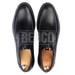 کفش چرمی مردانه C6 جفت شده مشکی رنگ