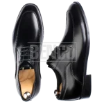 کفش چرمی مردانه W2 بروشاو جفت پا مشکی براق