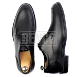 کفش چرمی مردانه C8 رنگ مشکی جفت پا