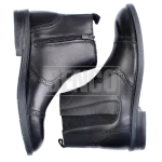 بوت چرمی مردانه ادوارد مشکی جفت پا