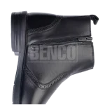 بوت چرمی مردانه ادوارد مشکی از بغل