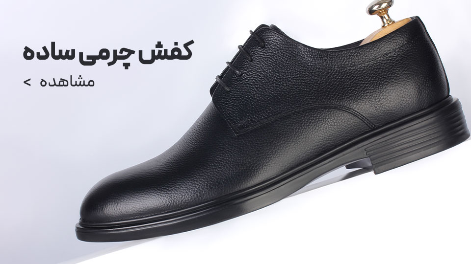 کفش چرمی ساده