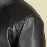 کاپشن چرمی مردانه مدل ژولیت مشکی - تصویر 2