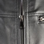 کاپشن چرمی مردانه مدل ژولیو مشکی - تصویر 5