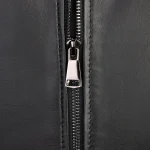 کاپشن چرمی مردانه مدل لیزا مشکی - تصویر 3