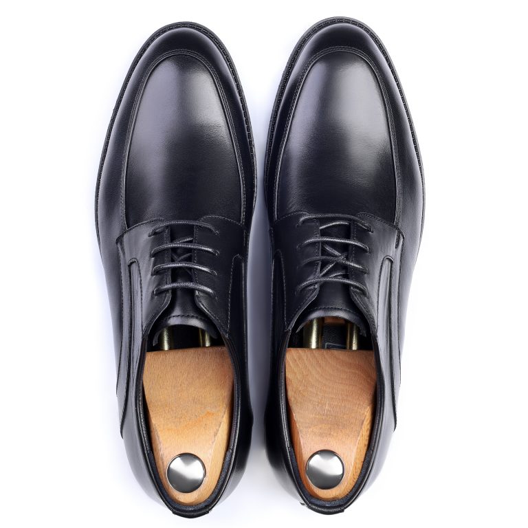 کفش چرمی مردانه لورل رنگ مشکی