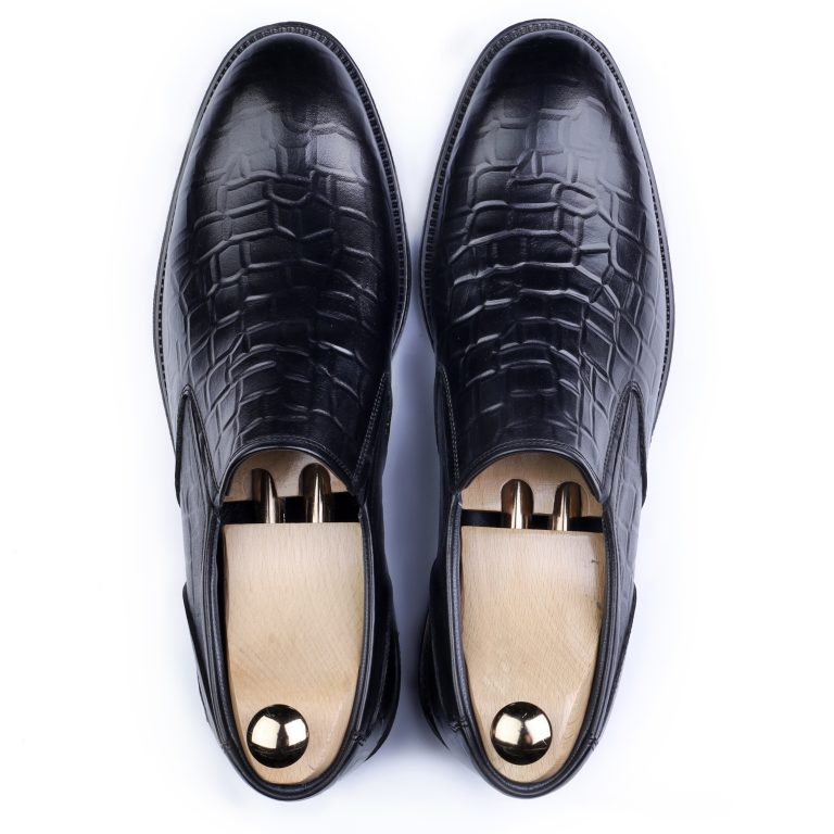 کفش چرمی مردانه راک مشکی رنگ جفت