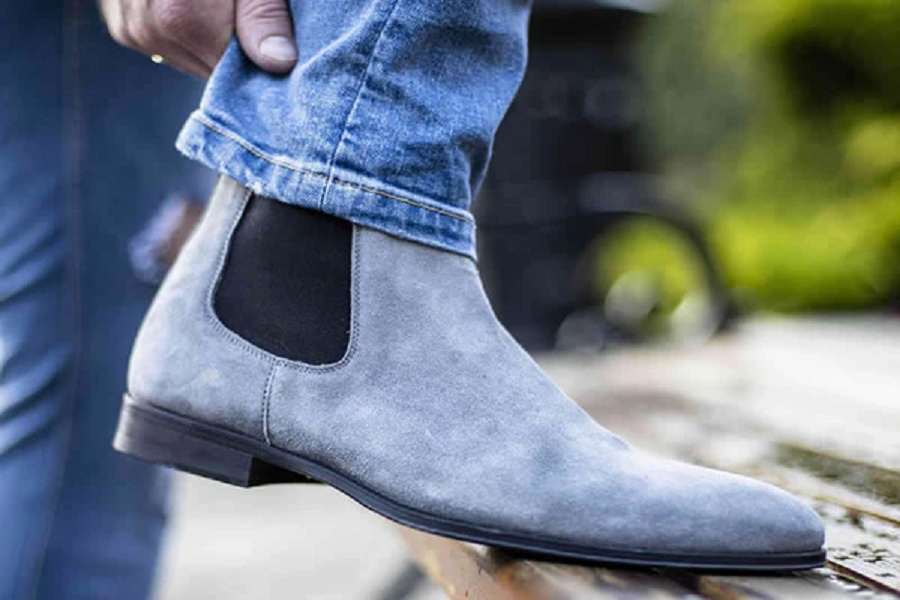 بوت جیر مردانه رنگ سفید نقرهای