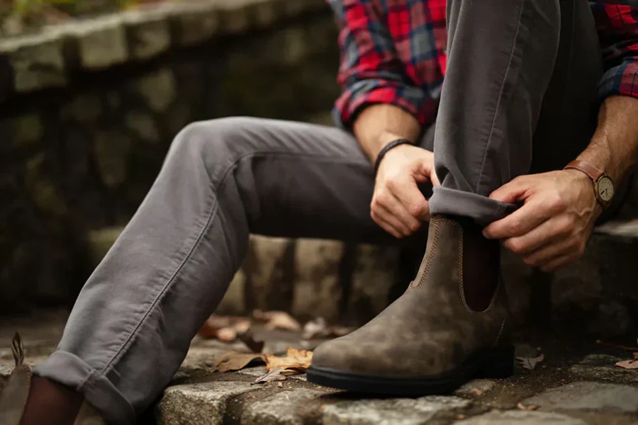 استایل مینیمال زمستانی با بوت چرمی مردانه