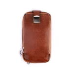 کیف چرمی ونیز رنگ عسلی