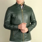 تصویر کاپشن چرمی مردانه مدل ژان یشمی