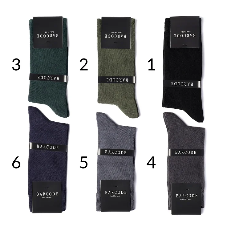 simple-socks1 جوراب ساق بلند مردانه ساده رنگ 1 تا 6
