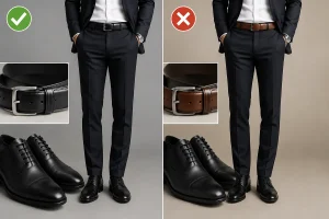 نکات مهم برای ست کردن کمربند چرم با کفش چرم