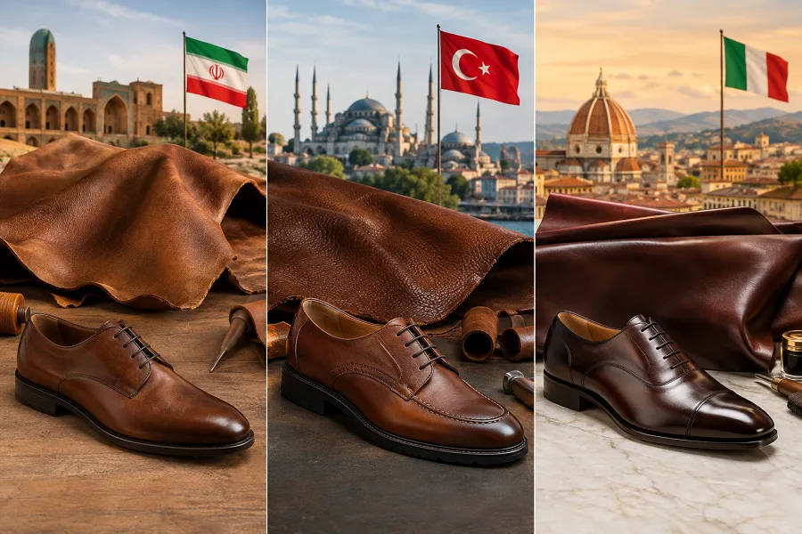 تفاوت کفش ایرانی با کفش چرم ترکی و ایتالیایی